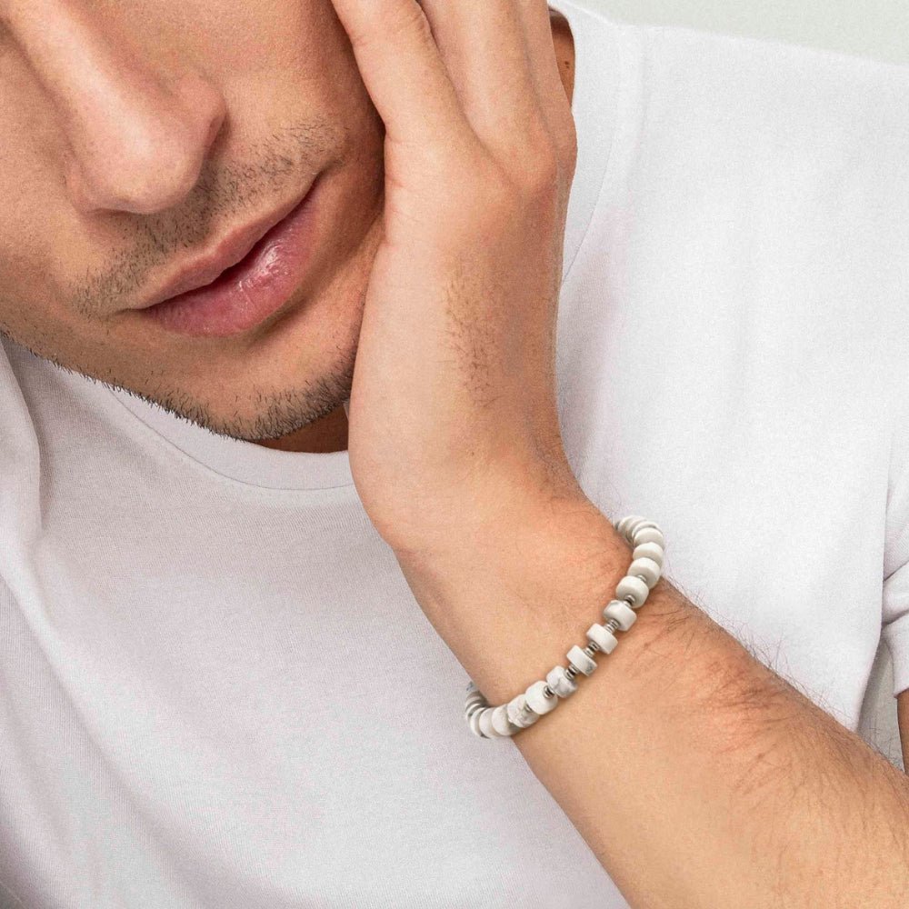 Nomination White and Turquoise Instinctstyle with Stones Mens Bracelet - MococoNomination027926/0858033497531063Bracelets