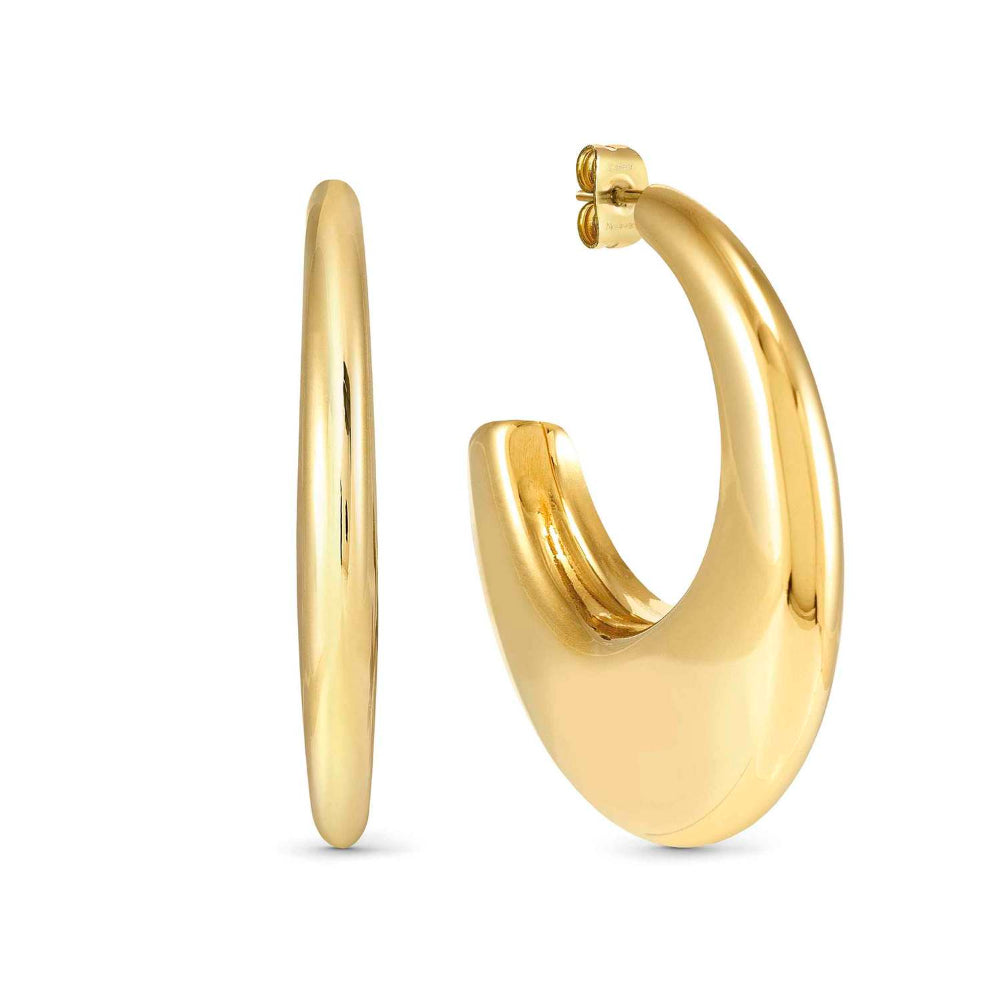 Nomination Yellow Gold Ecclettica In Steel Medium Drop Earrings Image