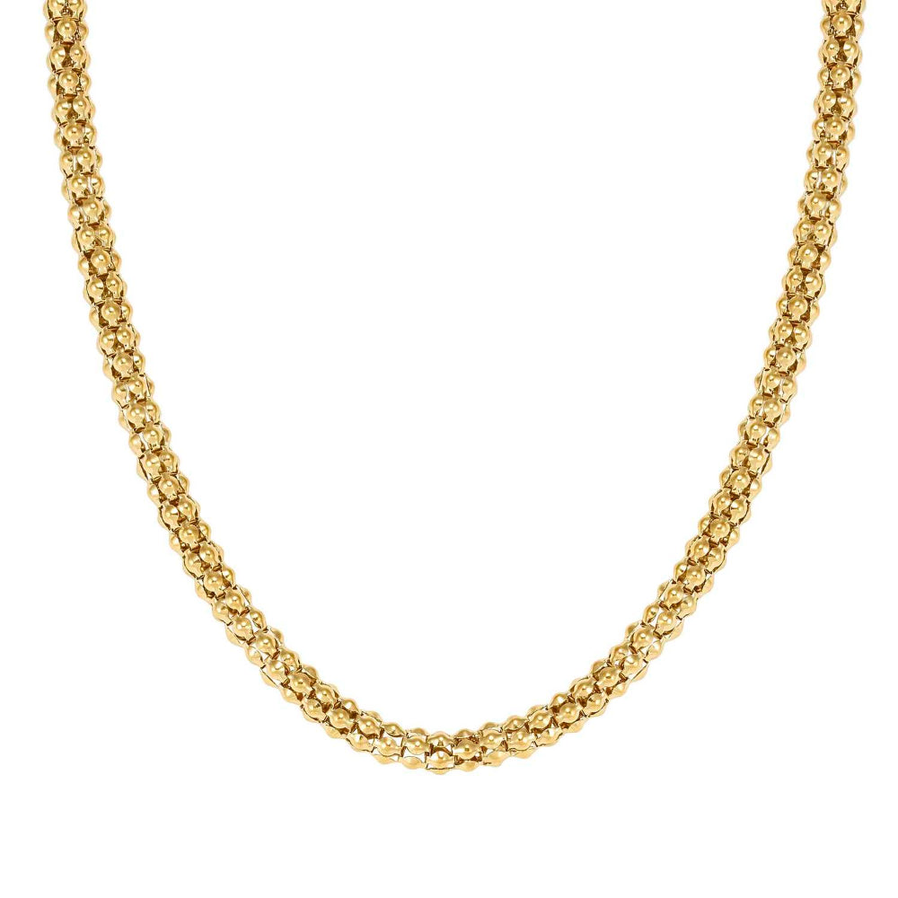 Nomination Yellow Gold Ecclettica Steel Popcorn Chain Necklace Image