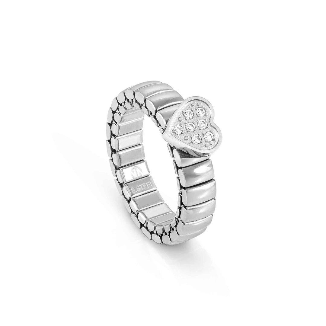 Nomination Silver XTE Heart Ring