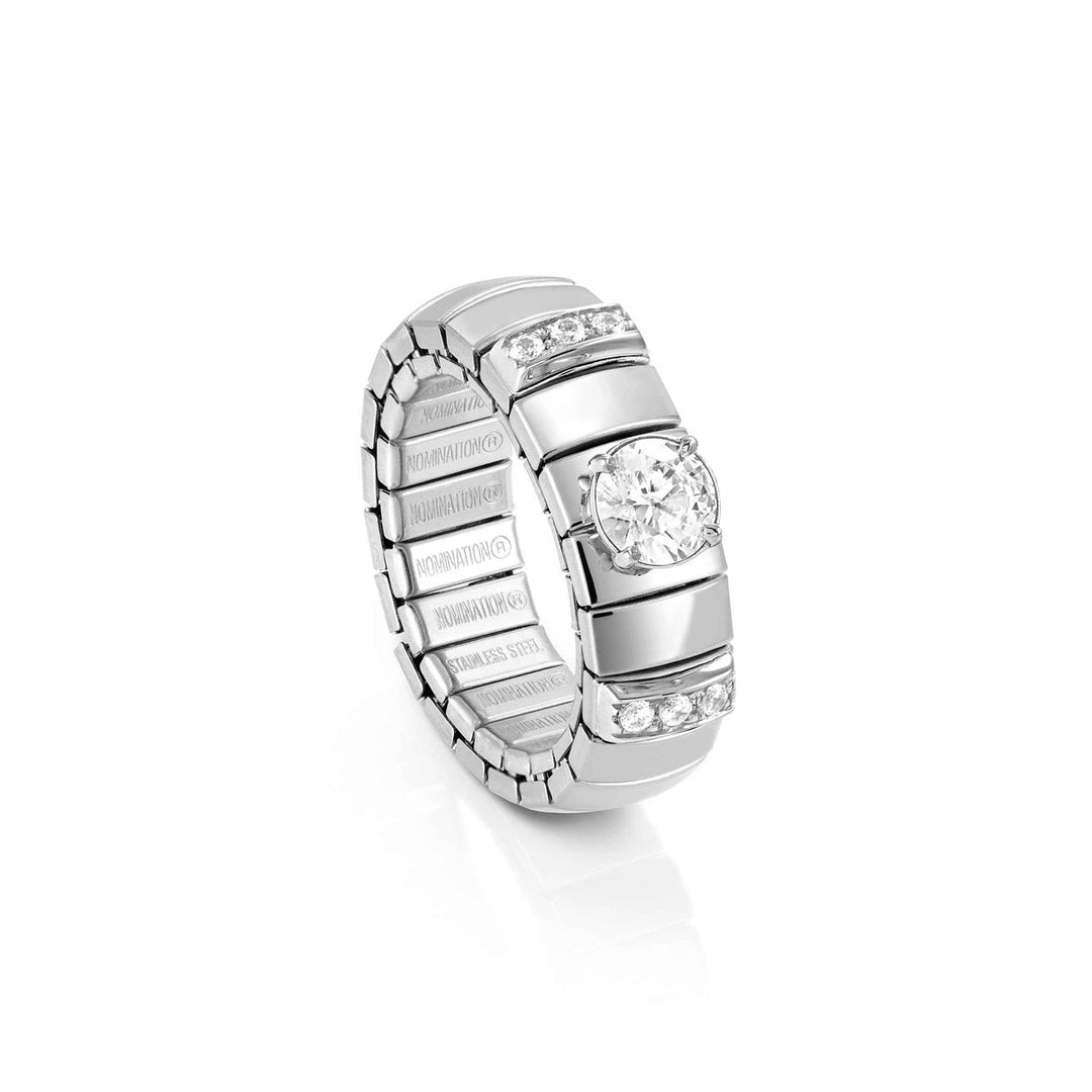 Nomination Silver XTE Round Cubic Zirconia Ring