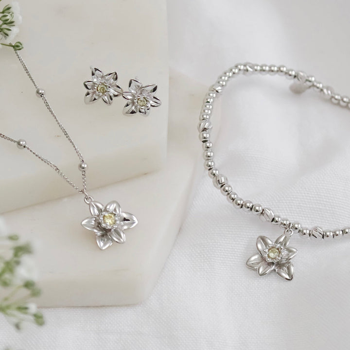 Ola Silver Daffodil Earrings - MococoOla.OLA00028Earrings