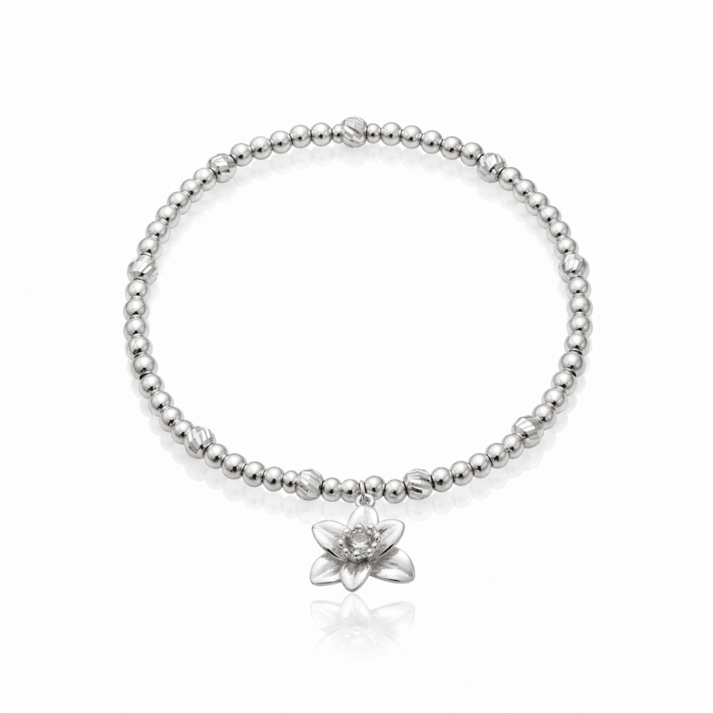 Ola Silver Daffodil Flower Bracelet - MococoOla.OLA00030Bracelets
