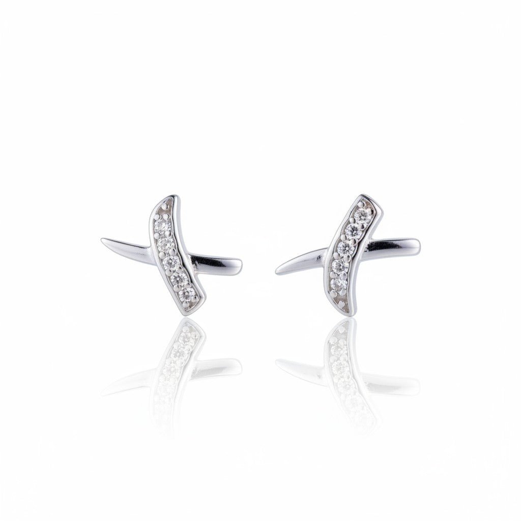 Ola Silver Kisses Stud Earrings - MococoOla.OLA00010Earrings