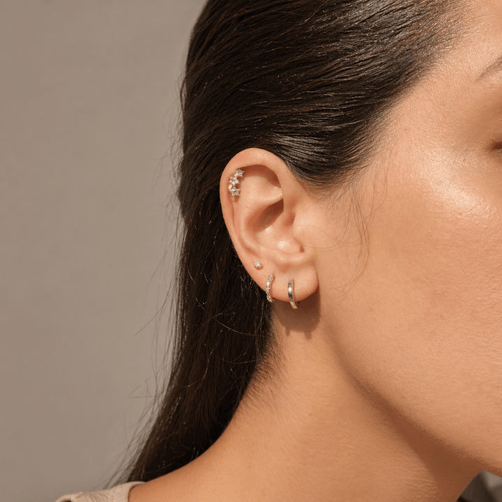 Ola Silver Mini Classic Huggies - MococoOla.OLA00007Earrings