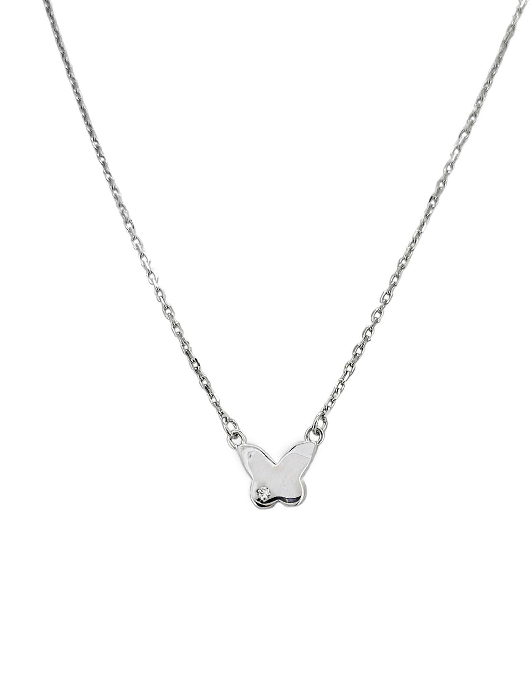 ol&co Silver Butterfly Pendant Necklace - MococoOl&CoF1484Necklaces