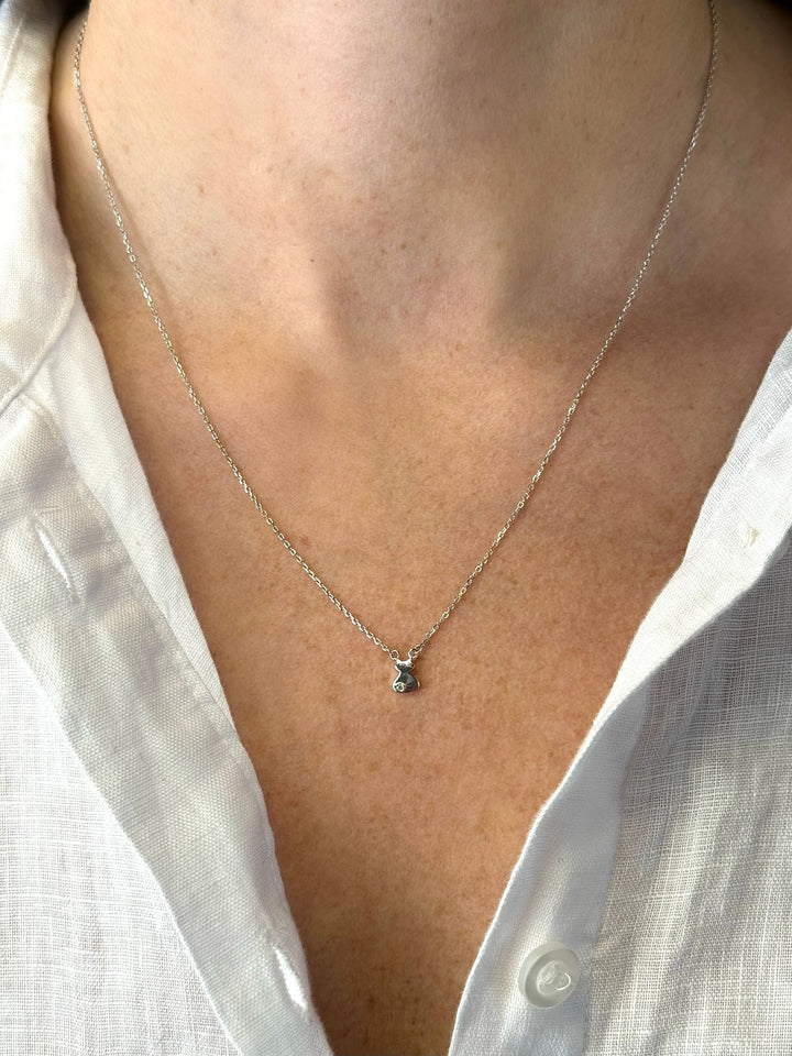 ol&co Silver Cat Pendant Necklace - MococoOl&CoF1479Necklaces