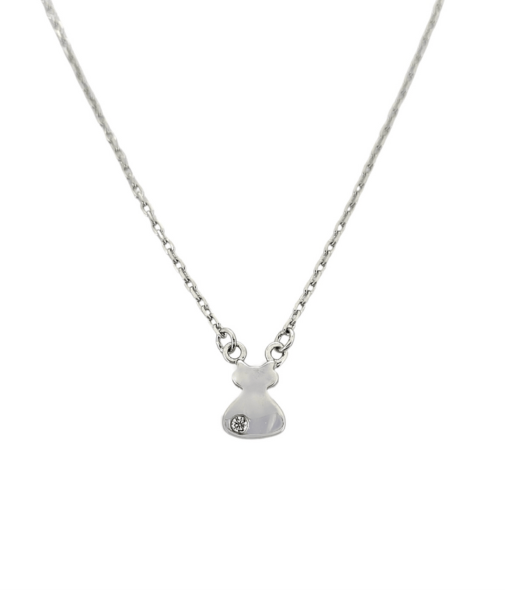 ol&co Silver Cat Pendant Necklace - MococoOl&CoF1479Necklaces