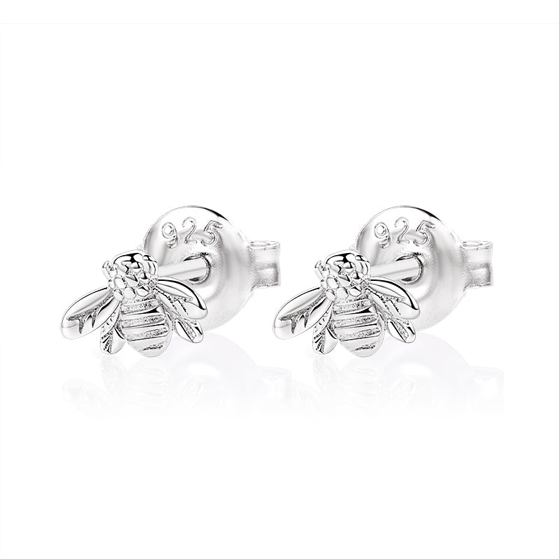 ol&co Silver Honey Bee Stud Earrings - MococoOl&CoD7424Earrings