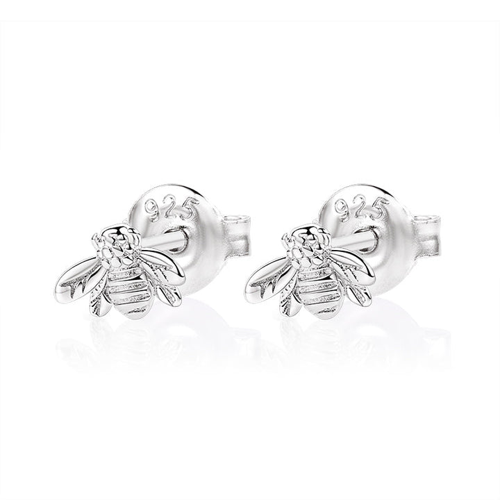 ol&co Silver Honey Bee Stud Earrings - MococoOl&CoD7424Earrings