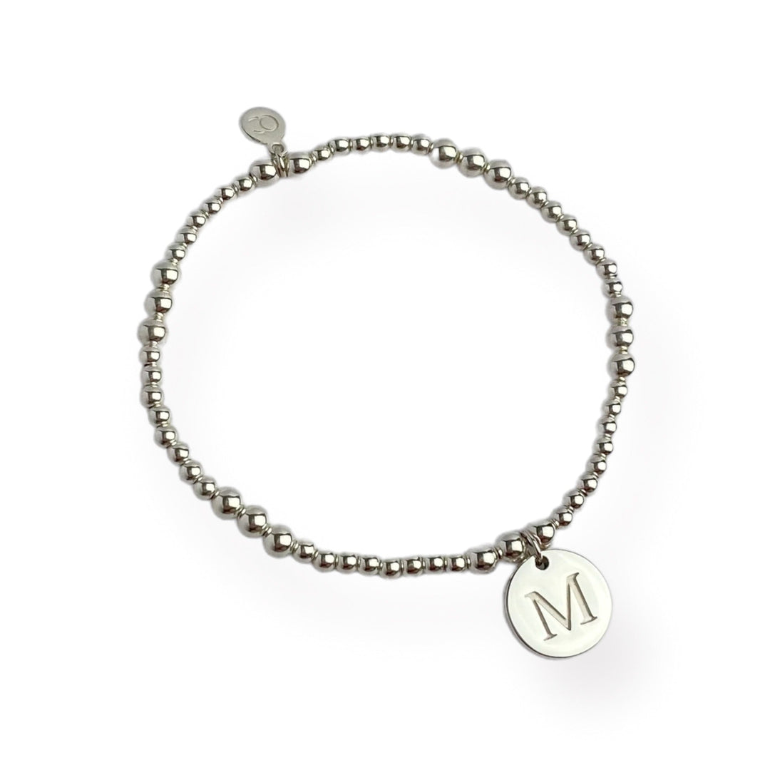 ol&co Silver Initials A - Z Bracelet - MococoOl&CoSOCDISCMSBBracelets
