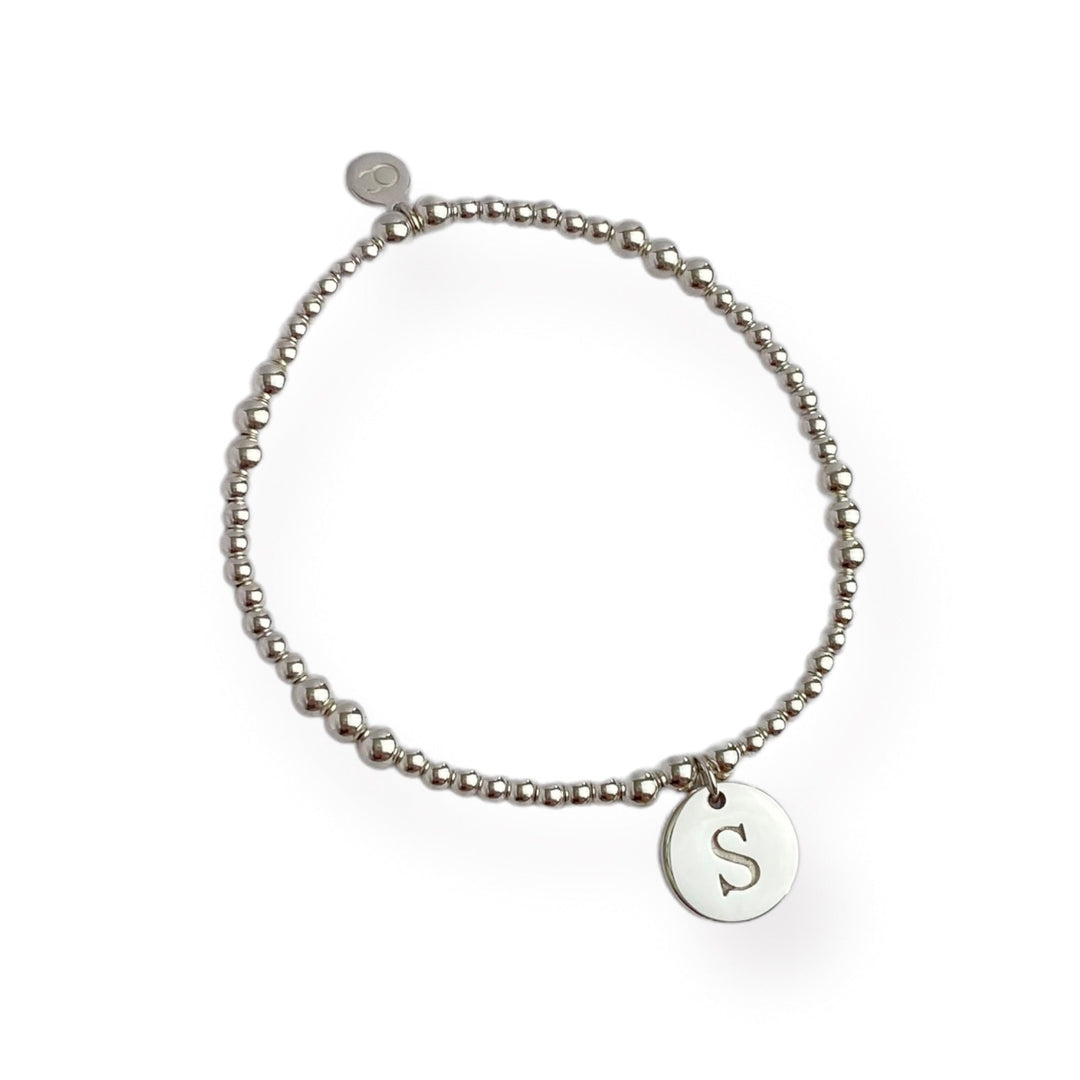 ol&co Silver Initials A - Z Bracelet - MococoOl&CoSOCDISCSSBBracelets