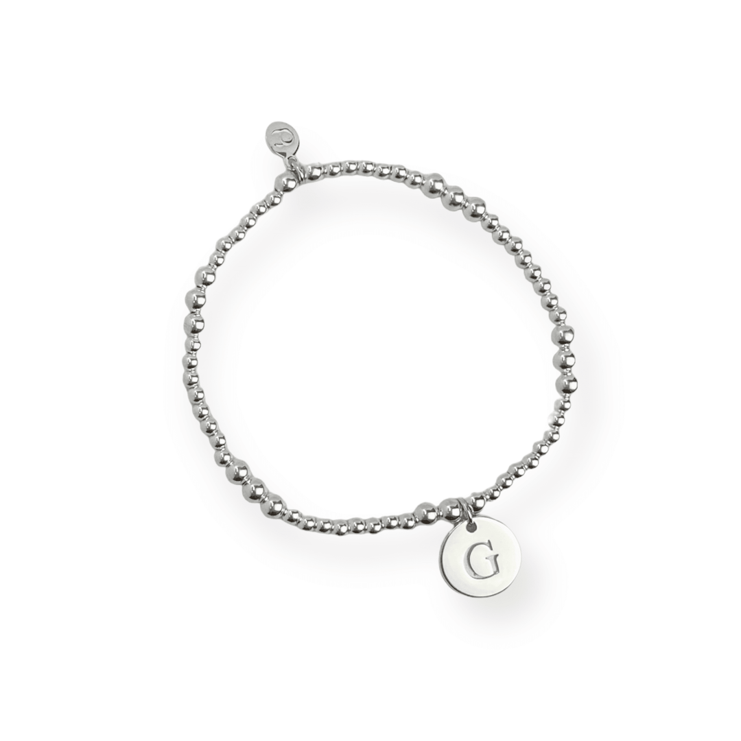 ol&co Silver Initials A - Z Bracelet - MococoOl&CoSOCDISCGSBBracelets