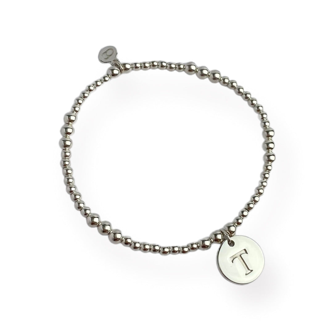 ol&co Silver Initials A - Z Bracelet - MococoOl&CoSOCDISCTSBBracelets