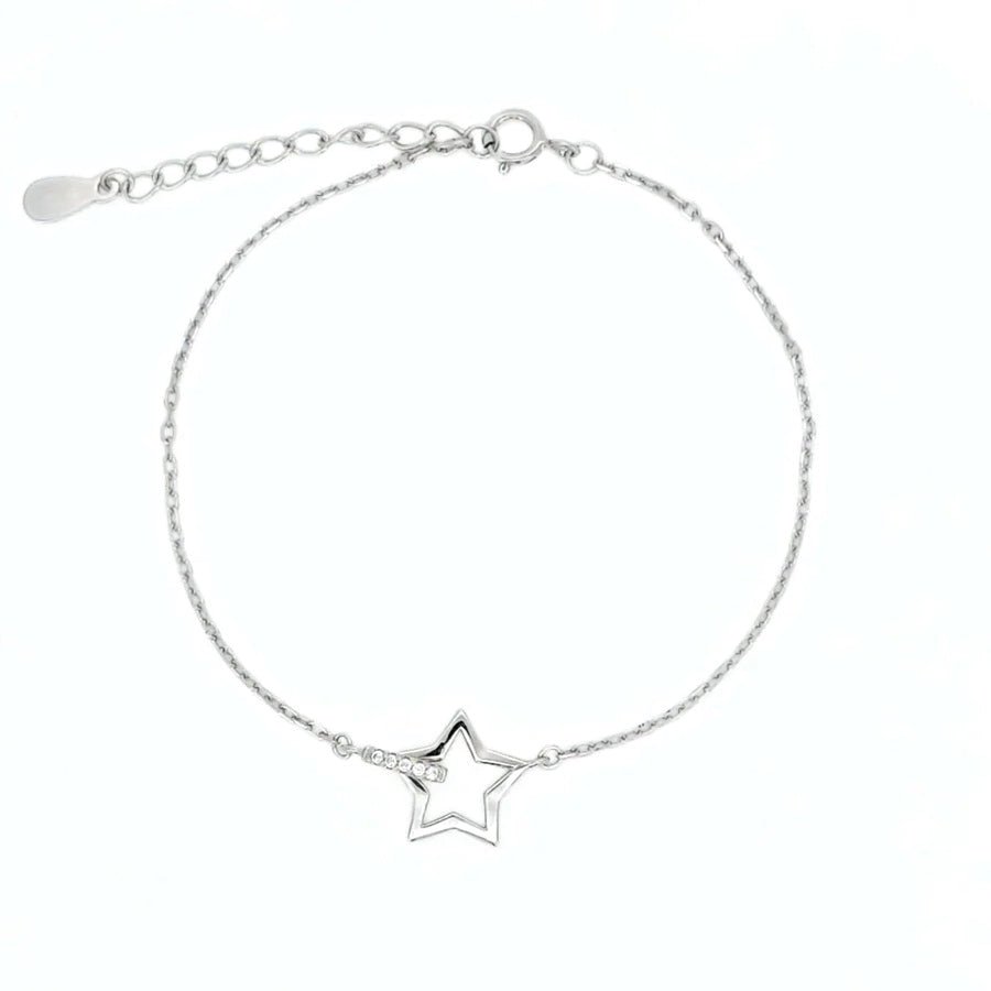ol&co Silver Interlocking Star Bracelet - MococoOl&CoC6390Bracelets