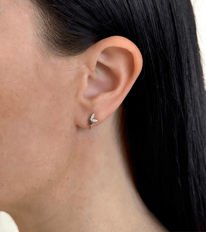ol&co Silver Sparkling Fairy Stud Earrings - MococoOl&CoD7322Earrings