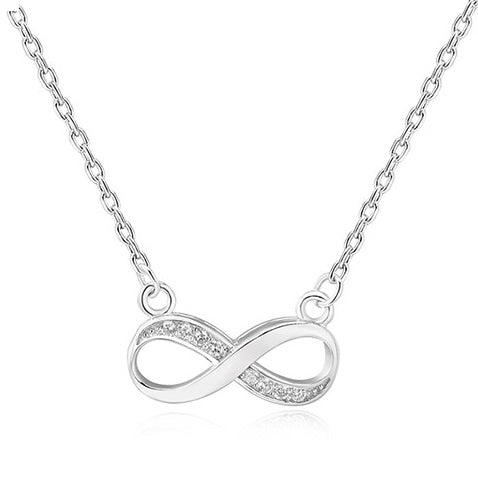 ol&co Silver Sparkling Infinity Pendant Necklace - MococoOl&CoF1310Necklaces