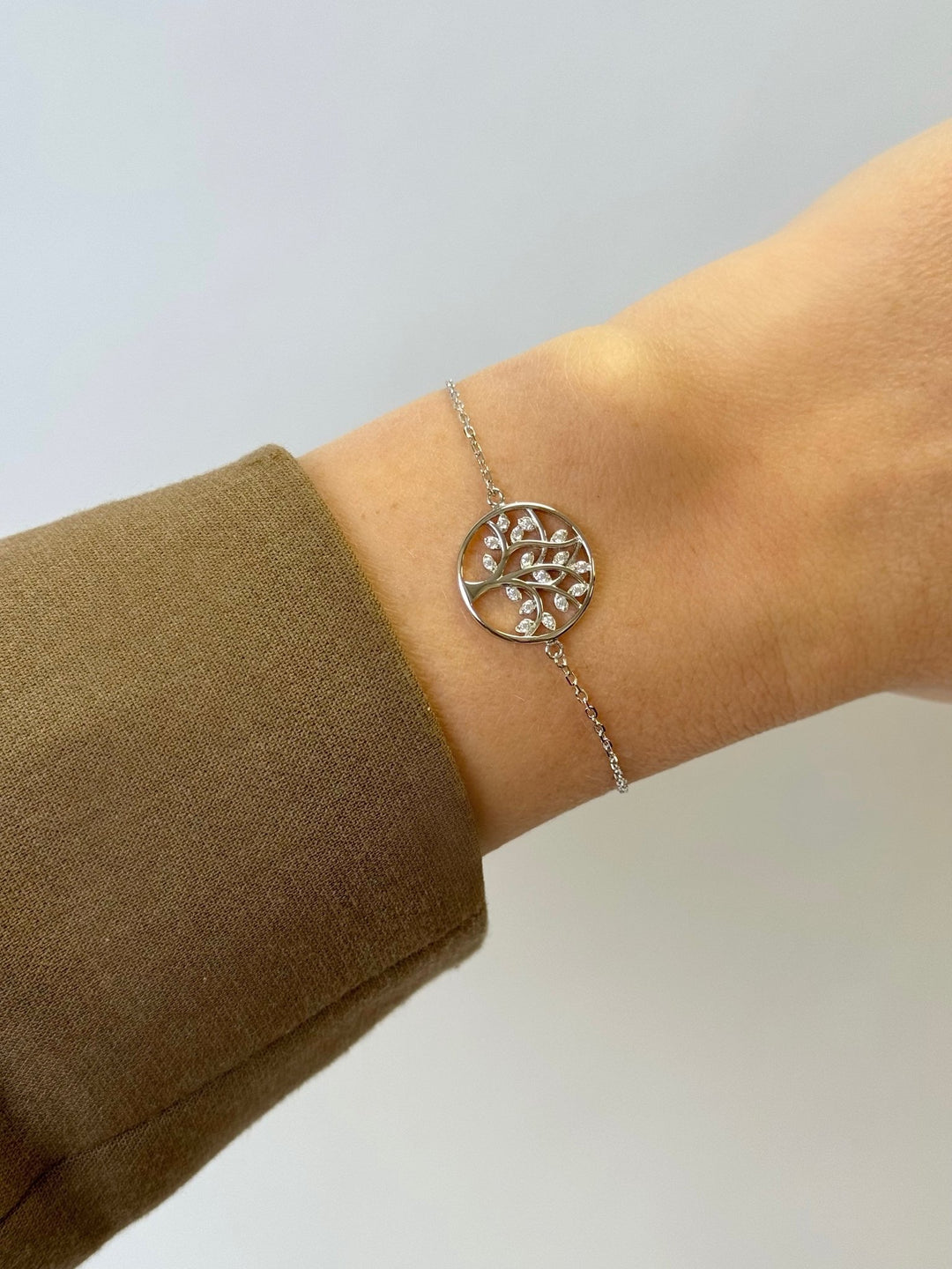 ol&co Silver Sparkling Tree of Life Bracelet - MococoOl&CoC5417Bracelets