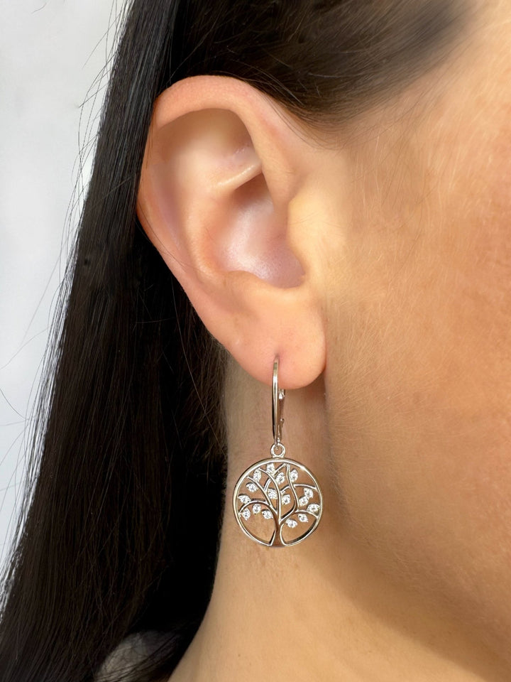 ol&co Silver Tree of Life Drop Earrings - MococoOl&CoD6899Earrings