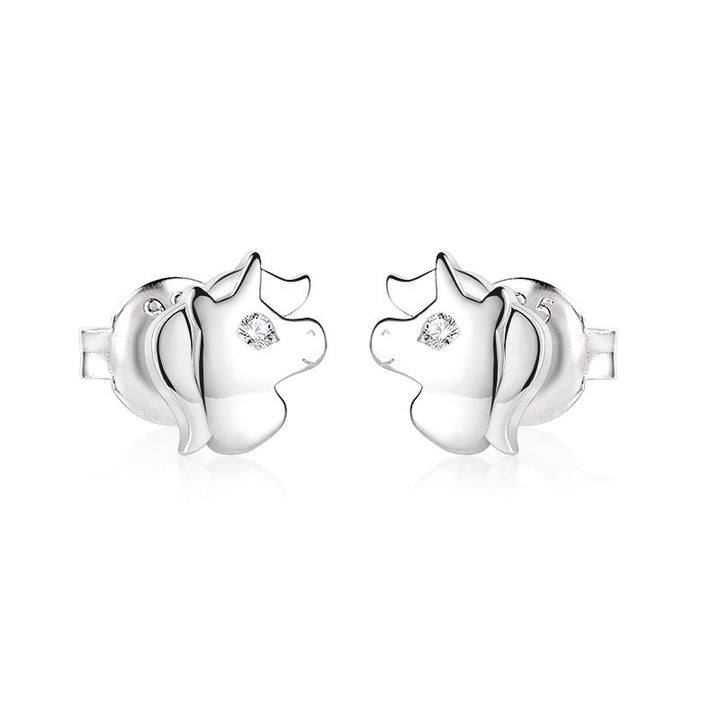 ol&co Silver Unicorn Stud Earrings - MococoOl&CoD6986Earrings
