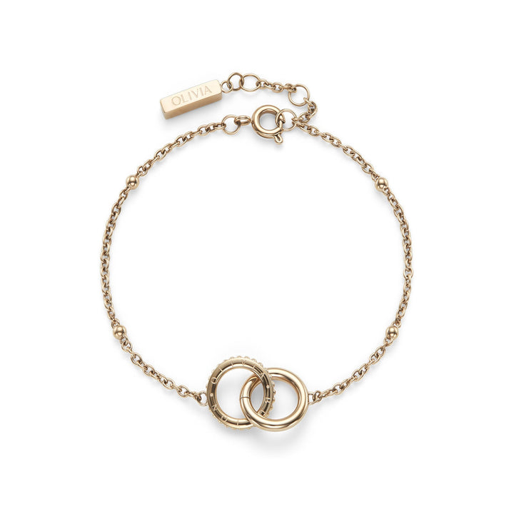 Olivia Burton Amity Interlock Rose Gold Bracelet - MococoOlivia Burton24100316Bracelets