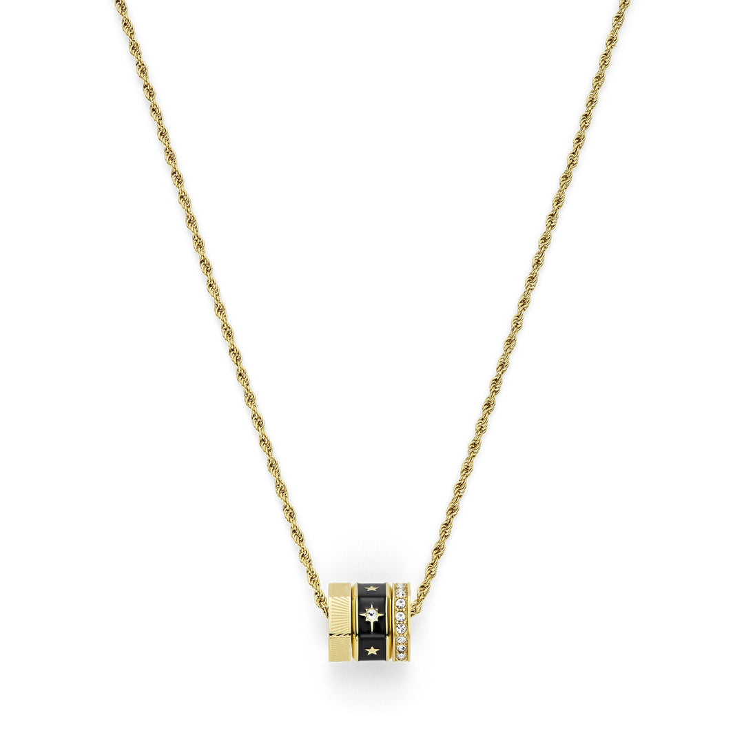 Olivia Burton Black & Gold Bead Charm Necklace - MococoOlivia Burton24100447Necklace