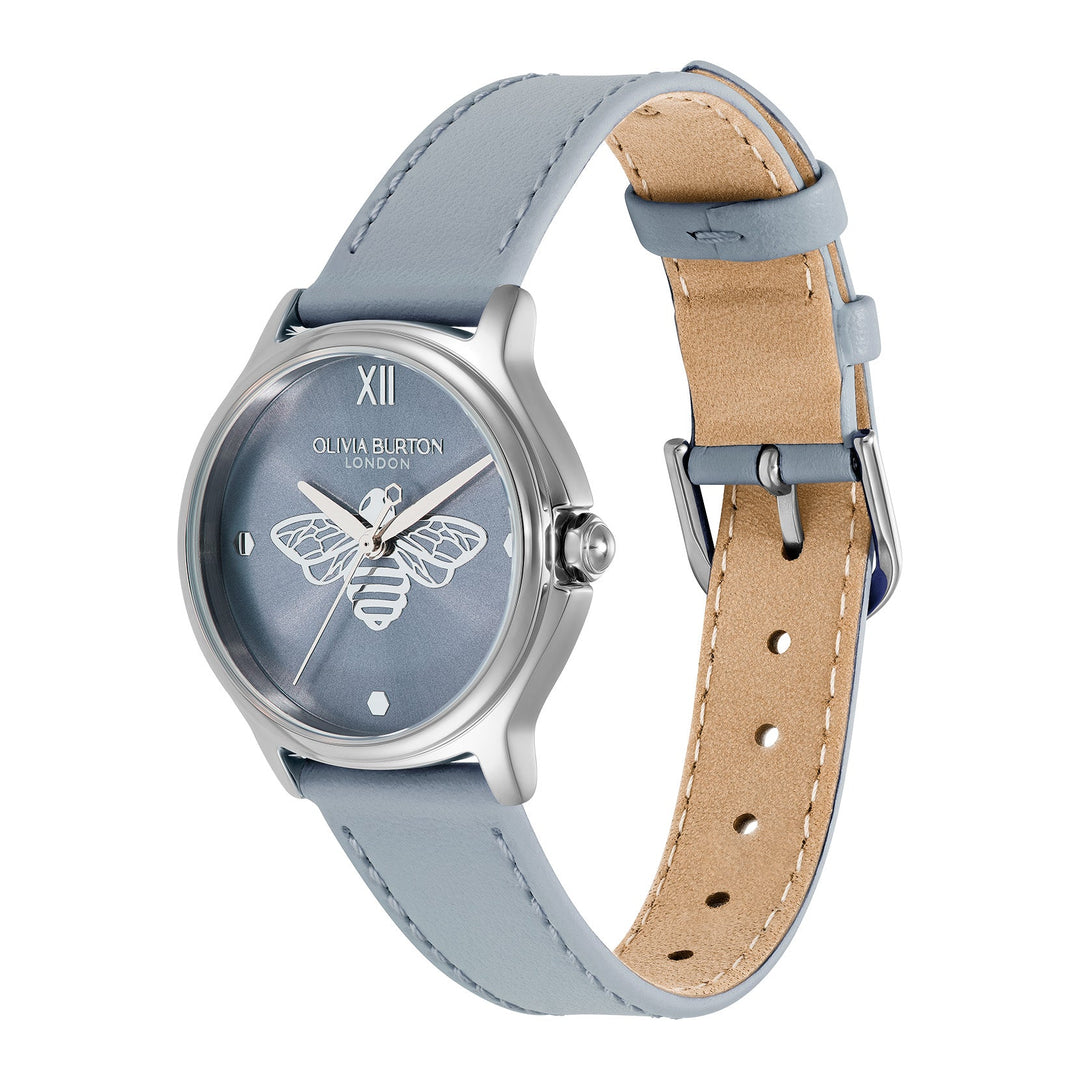 Olivia Burton Blue Classic Bee Leather Watch - MococoOlivia Burton240003437613272671675Watch