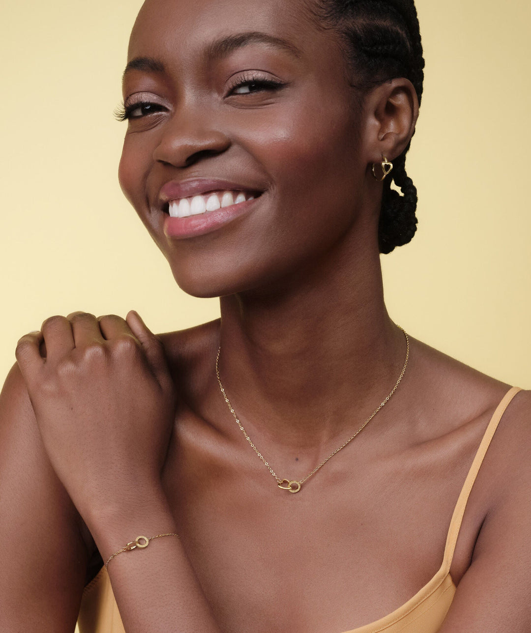 Olivia Burton Classic Kindred Interlink Heart Gold Plated Necklace - MococoOlivia Burton24100550Necklaces