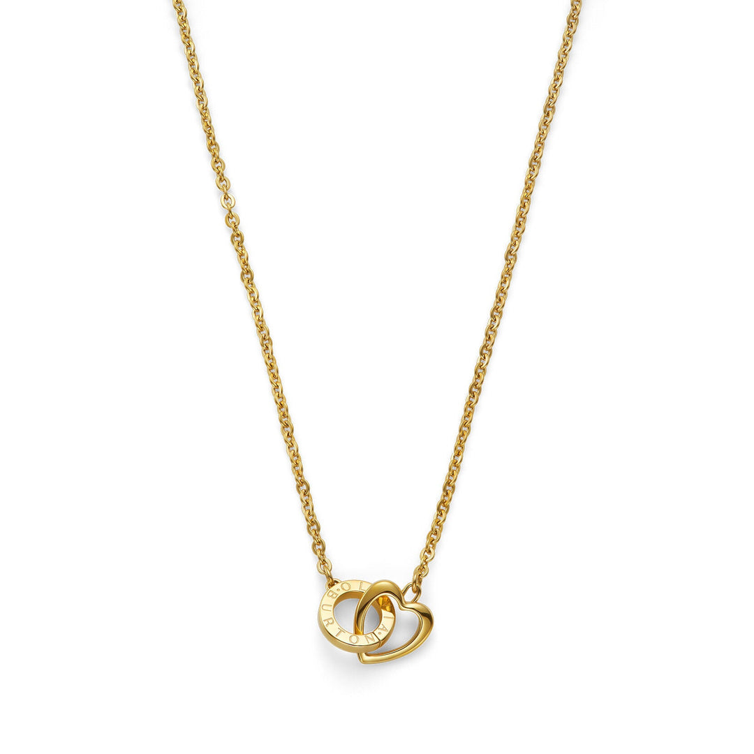 Olivia Burton Classic Kindred Interlink Heart Gold Plated Necklace - MococoOlivia Burton24100550Necklaces