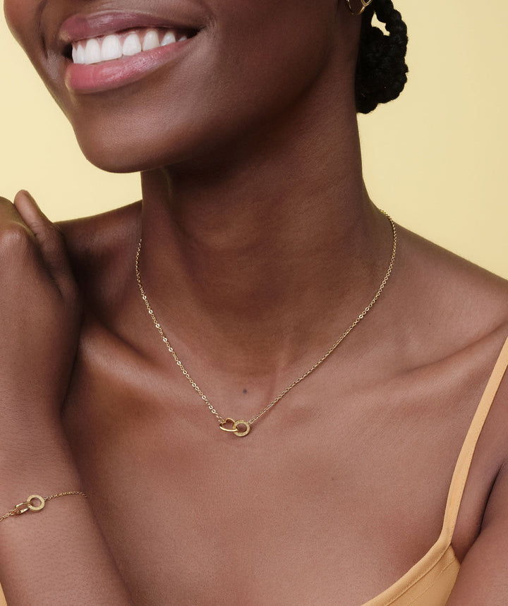 Olivia Burton Classic Kindred Interlink Heart Gold Plated Necklace - MococoOlivia Burton24100550Necklaces