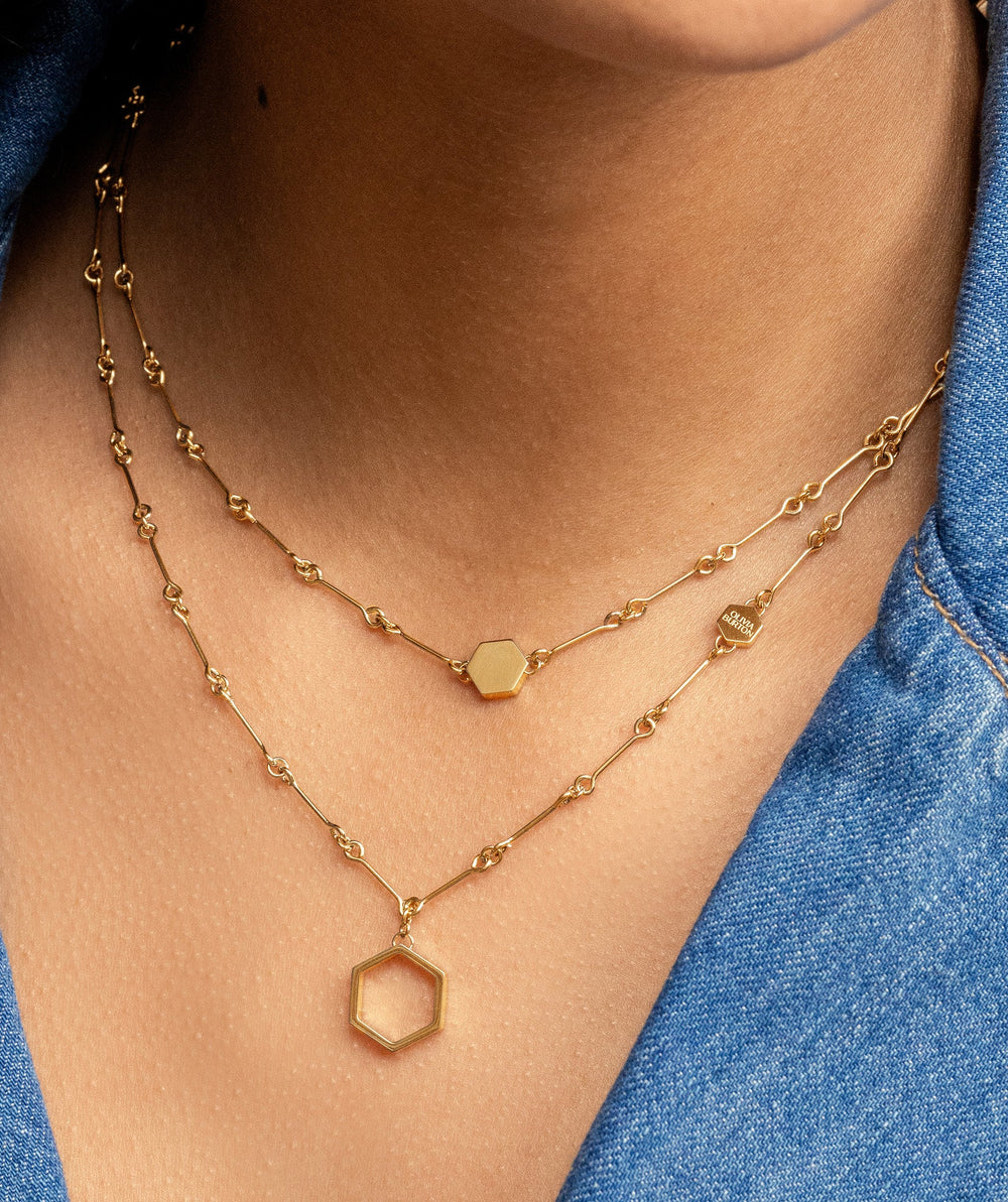 Olivia Burton Gold Classic Honeycomb Layered Necklace - MococoOlivia Burton24100306Necklaces