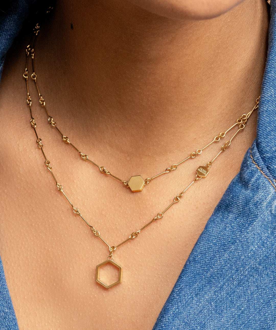 Olivia Burton Gold Classic Honeycomb Layered Necklace - MococoOlivia Burton24100306Necklaces