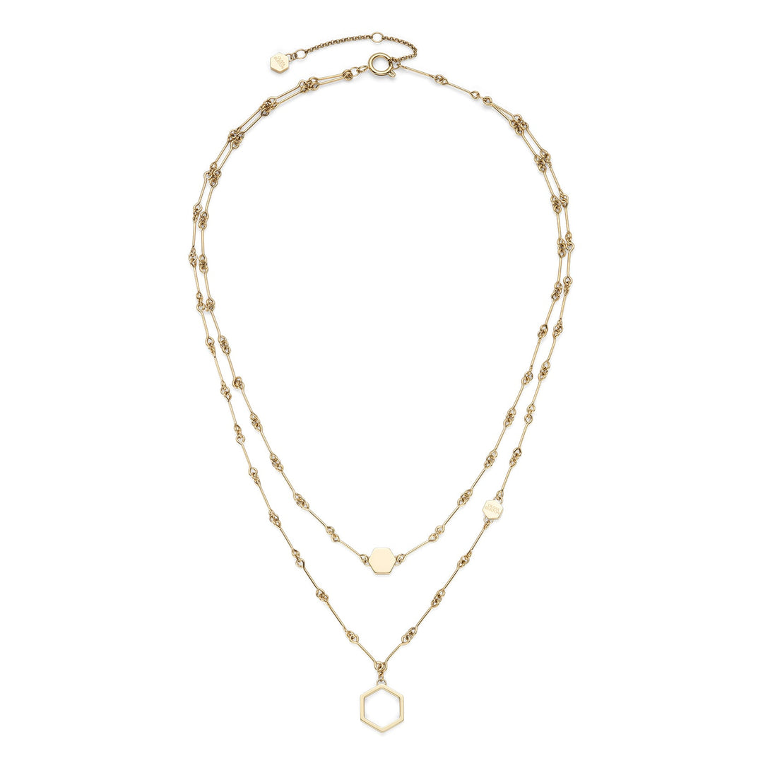 Olivia Burton Gold Classic Honeycomb Layered Necklace - MococoOlivia Burton24100306Necklaces