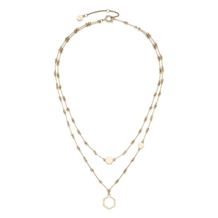 Olivia Burton Gold Classic Honeycomb Layered Necklace - MococoOlivia Burton24100306Necklaces