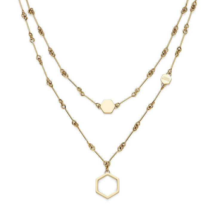 Olivia Burton Gold Classic Honeycomb Layered Necklace - MococoOlivia Burton24100306Necklaces