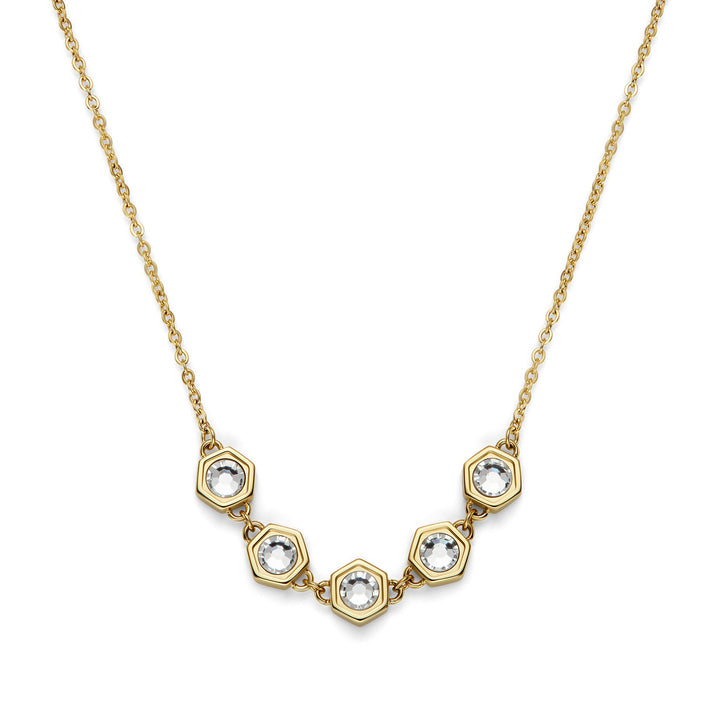 Olivia Burton Gold Ever Stacked Honeycomb Necklace - MococoOlivia Burton24100340Necklaces