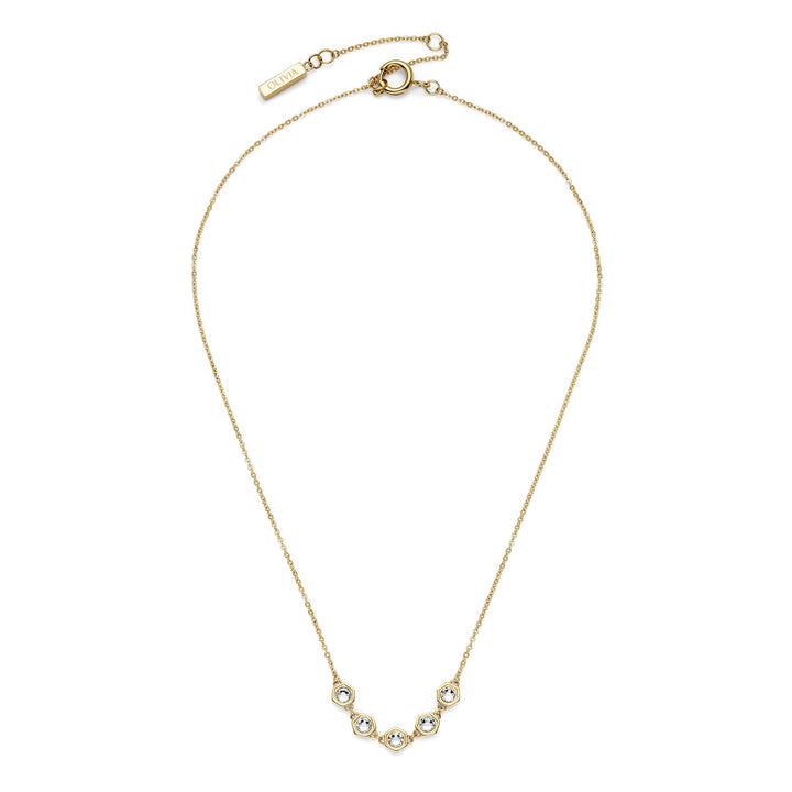 Olivia Burton Gold Ever Stacked Honeycomb Necklace - MococoOlivia Burton24100340Necklaces