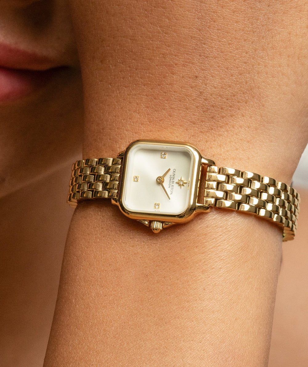 Olivia Burton Gold Grosvenor Mini Ivory Dial Watch - MococoOlivia Burton24000257Watches and Accessories