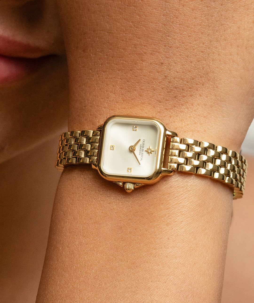 Olivia Burton Gold Grosvenor Mini Ivory Dial Watch - MococoOlivia Burton24000257Watches and Accessories