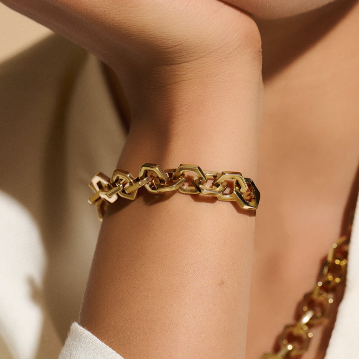 Olivia Burton Gold Honeycomb Bracelet
