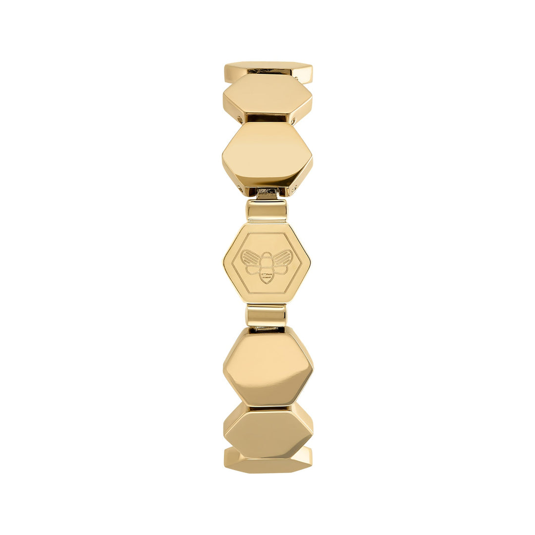 Olivia Burton Gold Honeycomb Slim Cuff Bracelet - MococoOlivia Burton24100155Bracelets