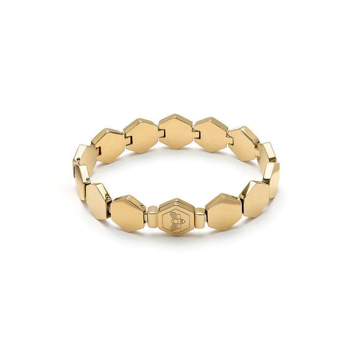 Olivia Burton Gold Honeycomb Slim Cuff Bracelet - MococoOlivia Burton24100155Bracelets