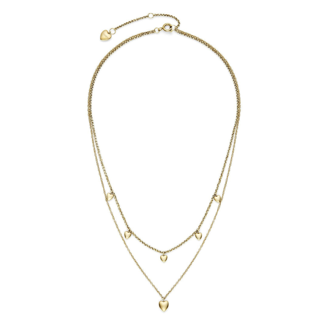 Olivia Burton Gold Mini Hearts Double Chain Necklace - MococoOlivia Burton24100457Necklaces