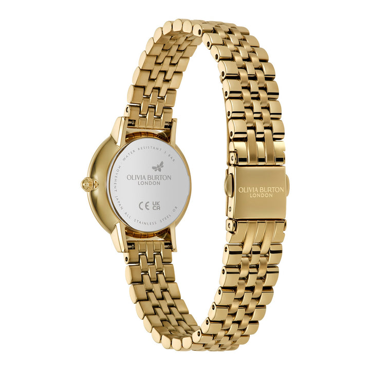 Olivia Burton Gold Ultra Slim Honeycomb Green Dial Watch - MococoOlivia Burton24000266Watches and Accessories