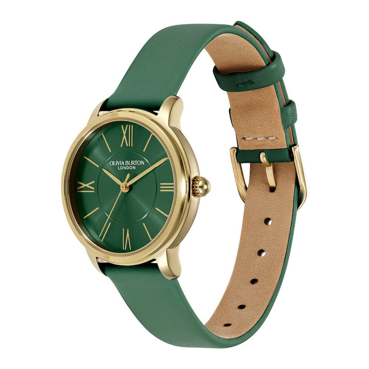 Olivia Burton Gold Westbourne Green Leather Watch - MococoOlivia Burton240003527613272671767Watch