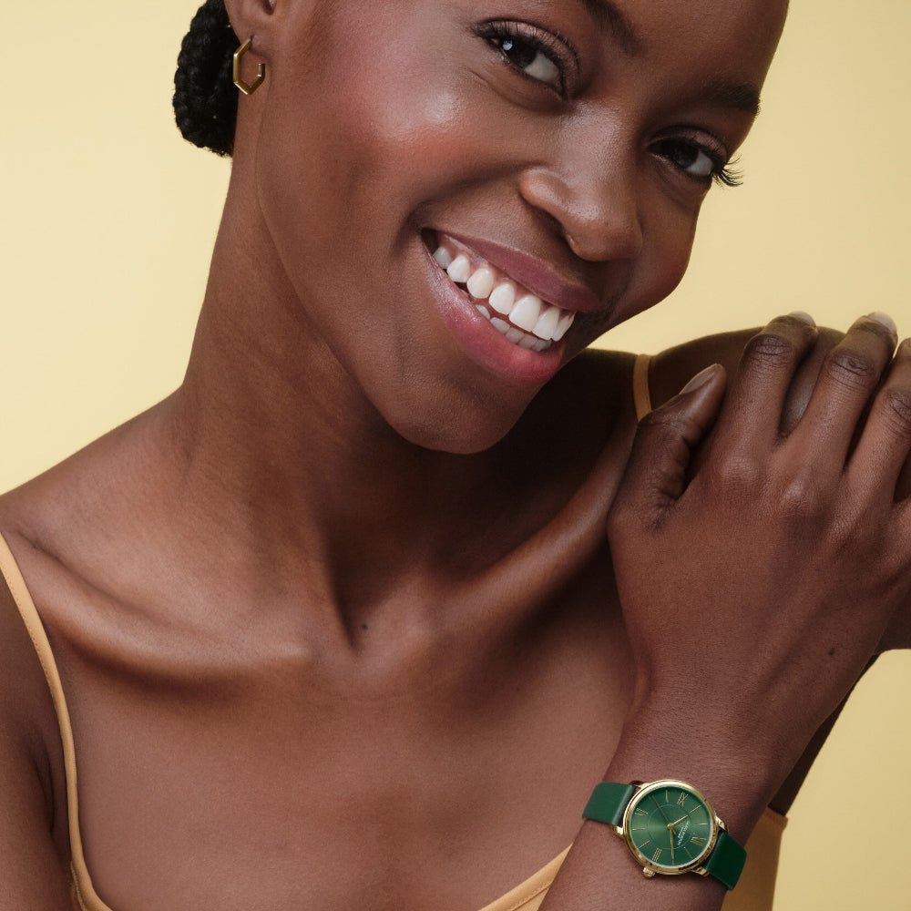 Olivia Burton Gold Westbourne Green Leather Watch - MococoOlivia Burton240003527613272671767Watch