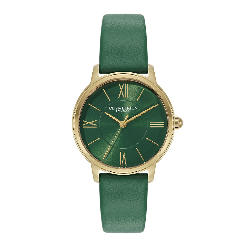 Olivia Burton Gold Westbourne Green Leather Watch - MococoOlivia Burton240003527613272671767Watch