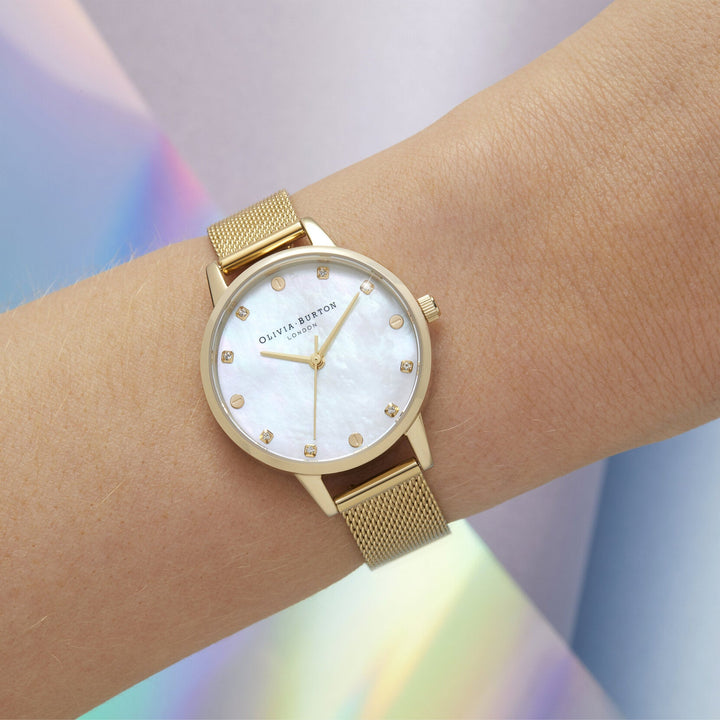 Olivia Burton Mother of Pearl Dial Boucle Strap Gold Watch - MococoOlivia BurtonOB16SE087613272413213Watches and Accessories