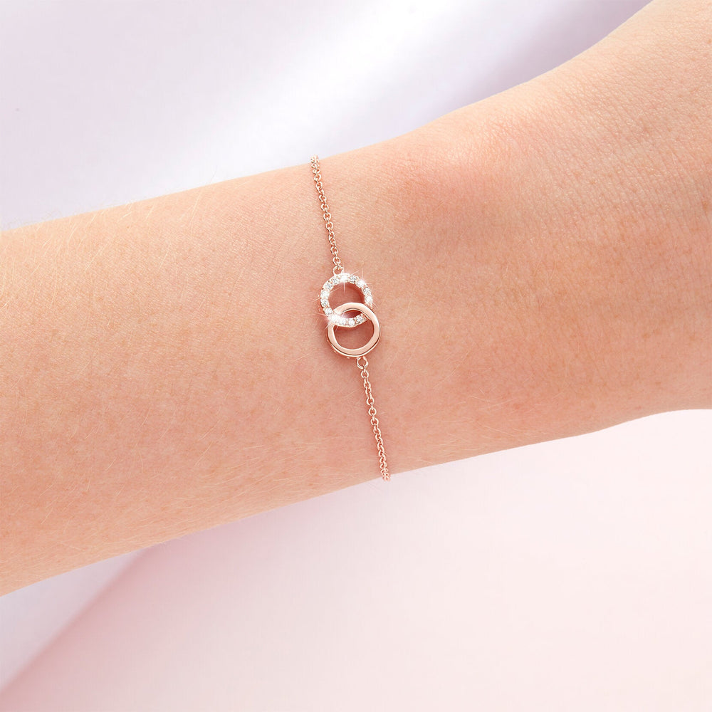 Olivia Burton Rose Gold Bejewelled Interlink Chain Bracelet - MococoOlivia BurtonOBJCOB089010612120012Bracelets