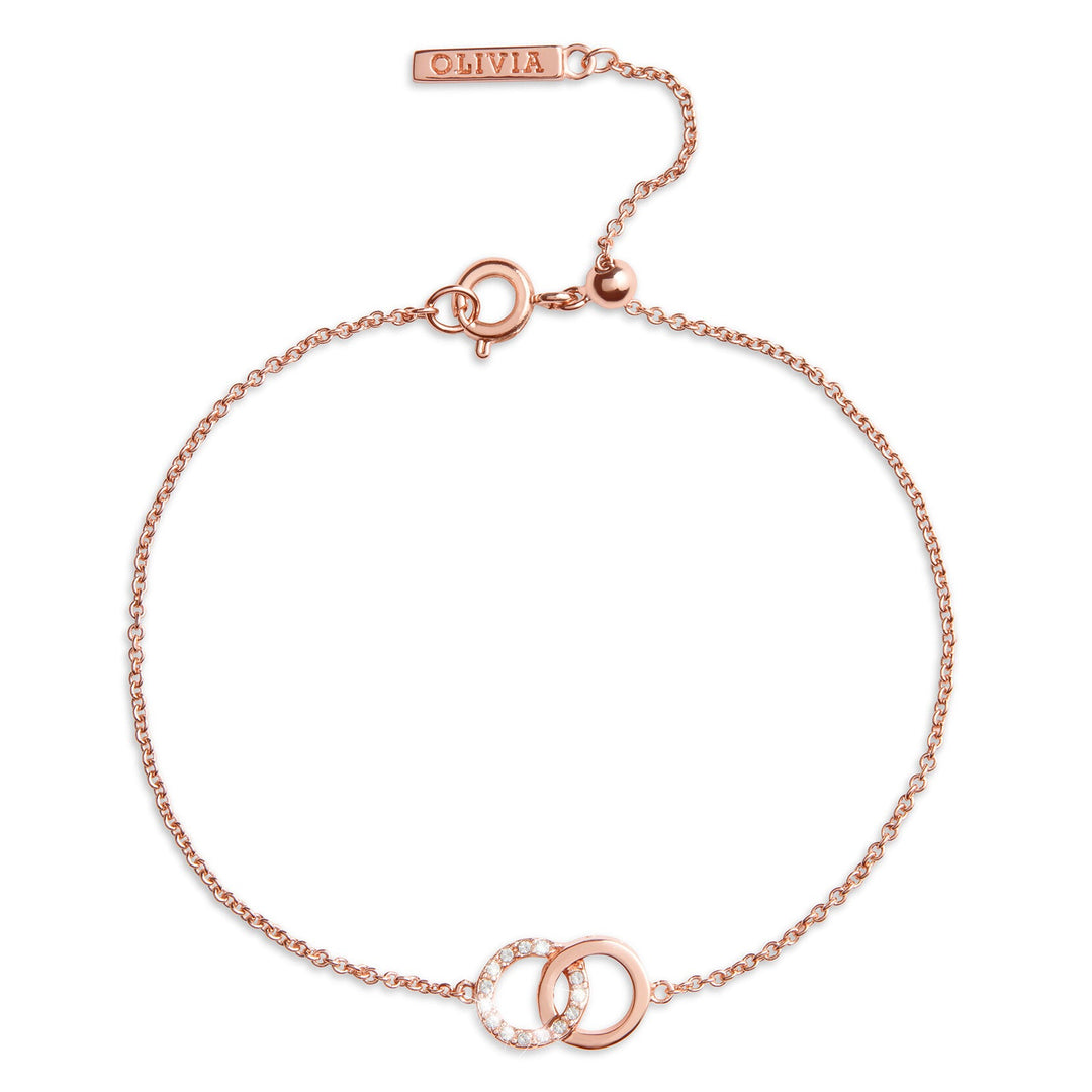 Olivia Burton Rose Gold Bejewelled Interlink Chain Bracelet - MococoOlivia BurtonOBJCOB089010612120012Bracelets